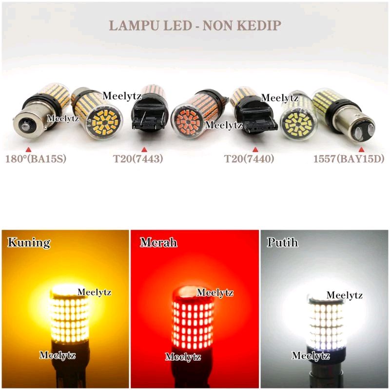 BundaRT01's tweet photo. Cek Lampu LED sign Superbright Bayonet Stoprem 144 led super terang T20 144 mata led Senin dajjal 12volt-24volt dengan harga Rp26.000. Dapatkan di Shopee sekarang! https://t.co/pTQQVrdsXN https://t.co/WmPHMJZqUL