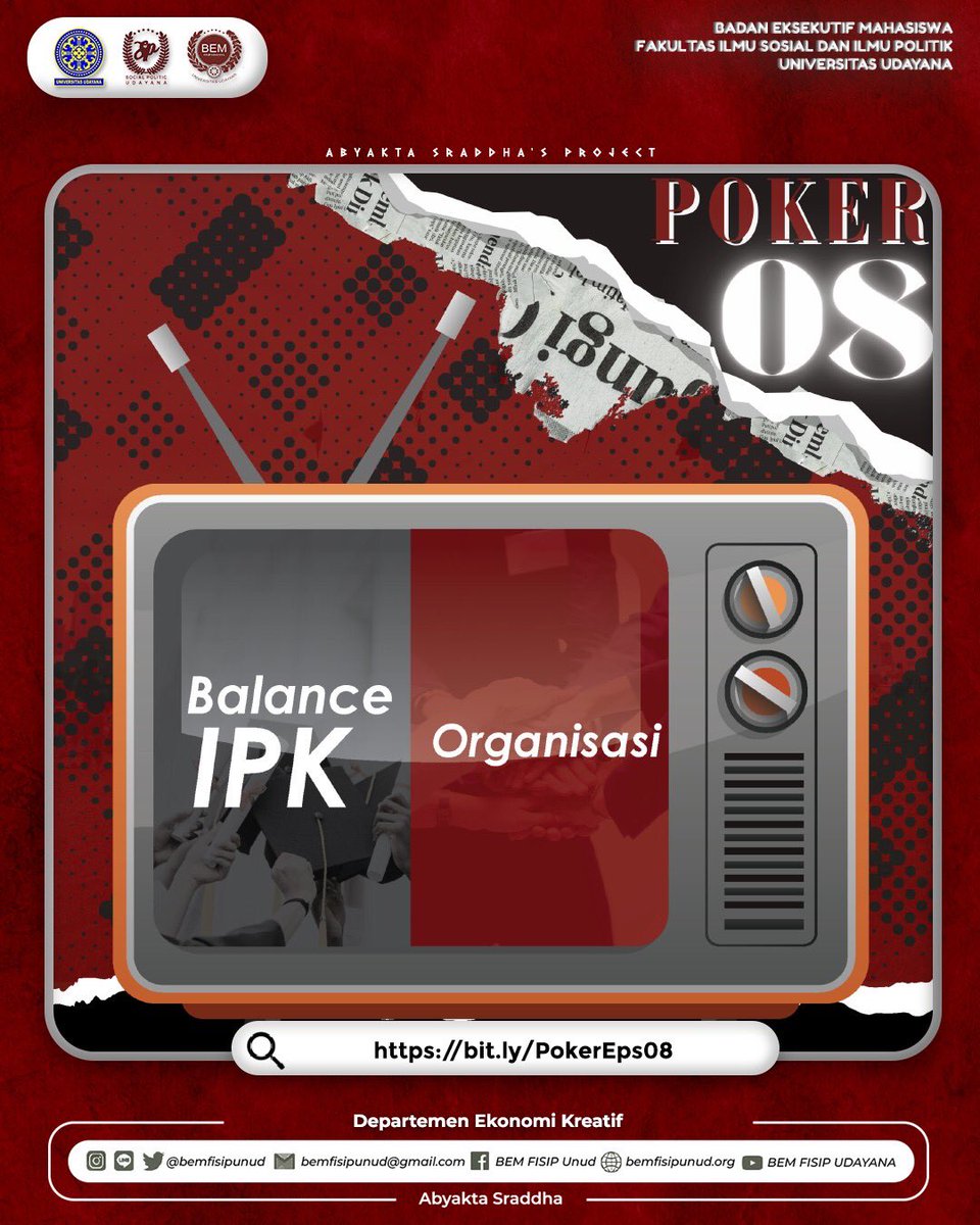 BEMFISIPUNUD's tweet photo. [POKER: PODCAST EKONOMI KREATIF]

"We Are Not Joker, We Play Poker"

Halo insan maroon dan sobat setia POKER!👋

POKER balik lagi nih. https://t.co/Lj6D2SD28b