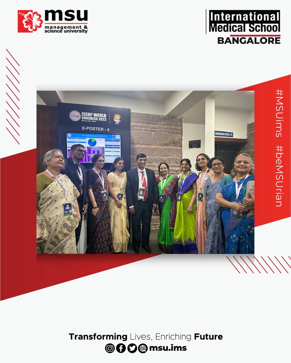 imsabangalore's tweet photo. It was a #throwback for IMS Bangalore volunteers to be part of ISSHP World Congress 2023 from 24th- 27th October 2023.✨

We hope all the volunteers able to apply all the knowledge into the real world &amp; soon becoming  well rounded &amp; balanced medical graduates in the future. 🩺👨🏼‍⚕️ https://t.co/ATuoJYot3s