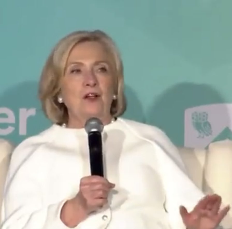 🚨NEW INTERVIEW: Hillary Clinton Just Mocked The People Calling For A Ceasefire in Gaza, Suggesting Anyone Who Desires Peace is Too Stupid To Understand That Israel Has To Continue Bombing ⚠️

#WW3Hillary