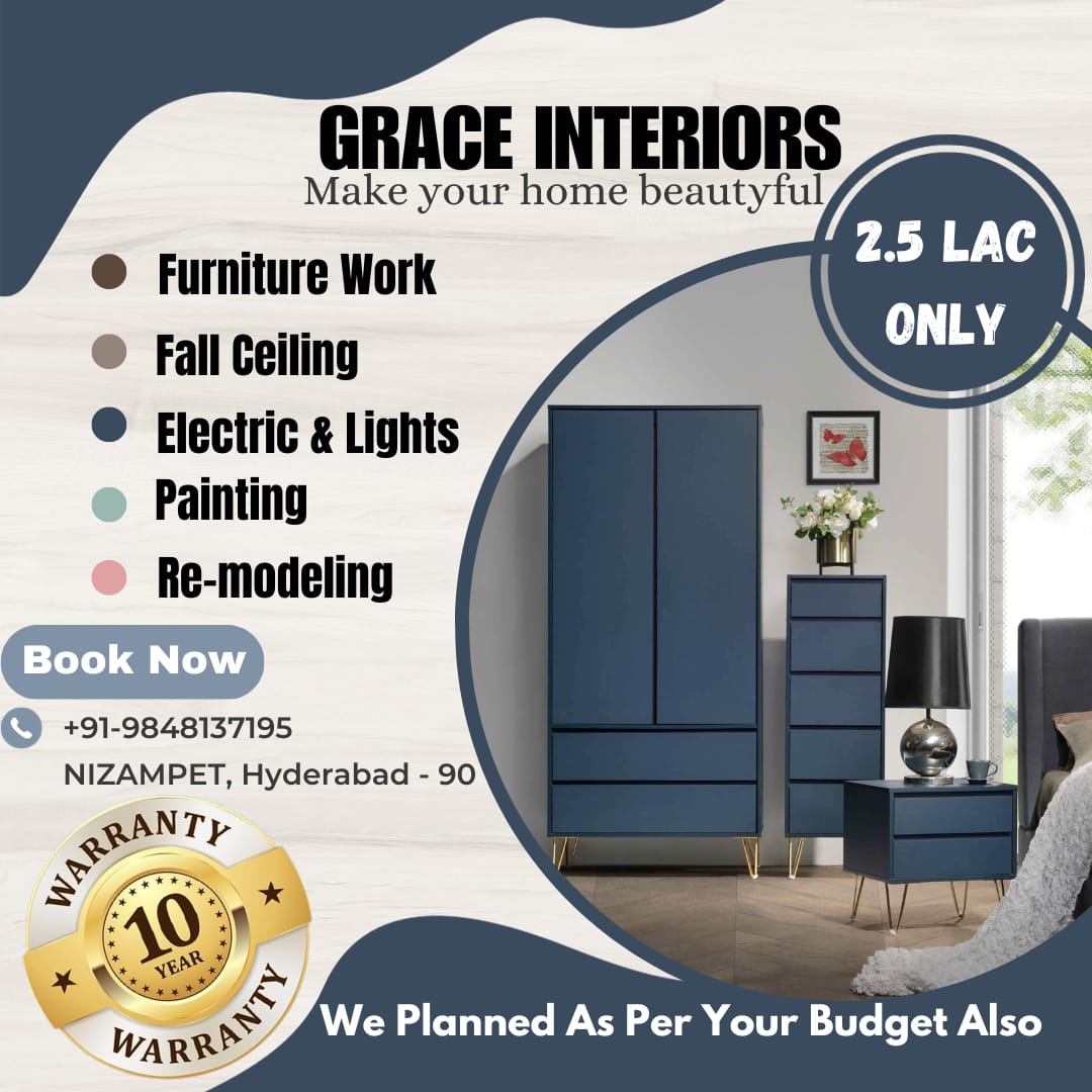 g4interiors's tweet image. Grace Interiors
Book your free consultation for your Home Interior and get a full Product knowledge, before starting the work and before finalising your Budget. +91- 9848137195
#woodwork #cupboarddesign #fallcelling #walldecor #modularkitchen #kitchendecor #wardrobedesign