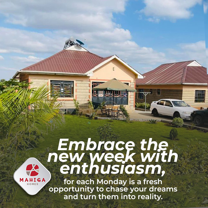 Embrace the new week with enthusiasm, for each Monday is a fresh opportunity to chase your dreams and turn them into reality.

#wedeliver #creatingsmiles #mahigahomes #AffordableHomes #homes #ownahome #homeowners