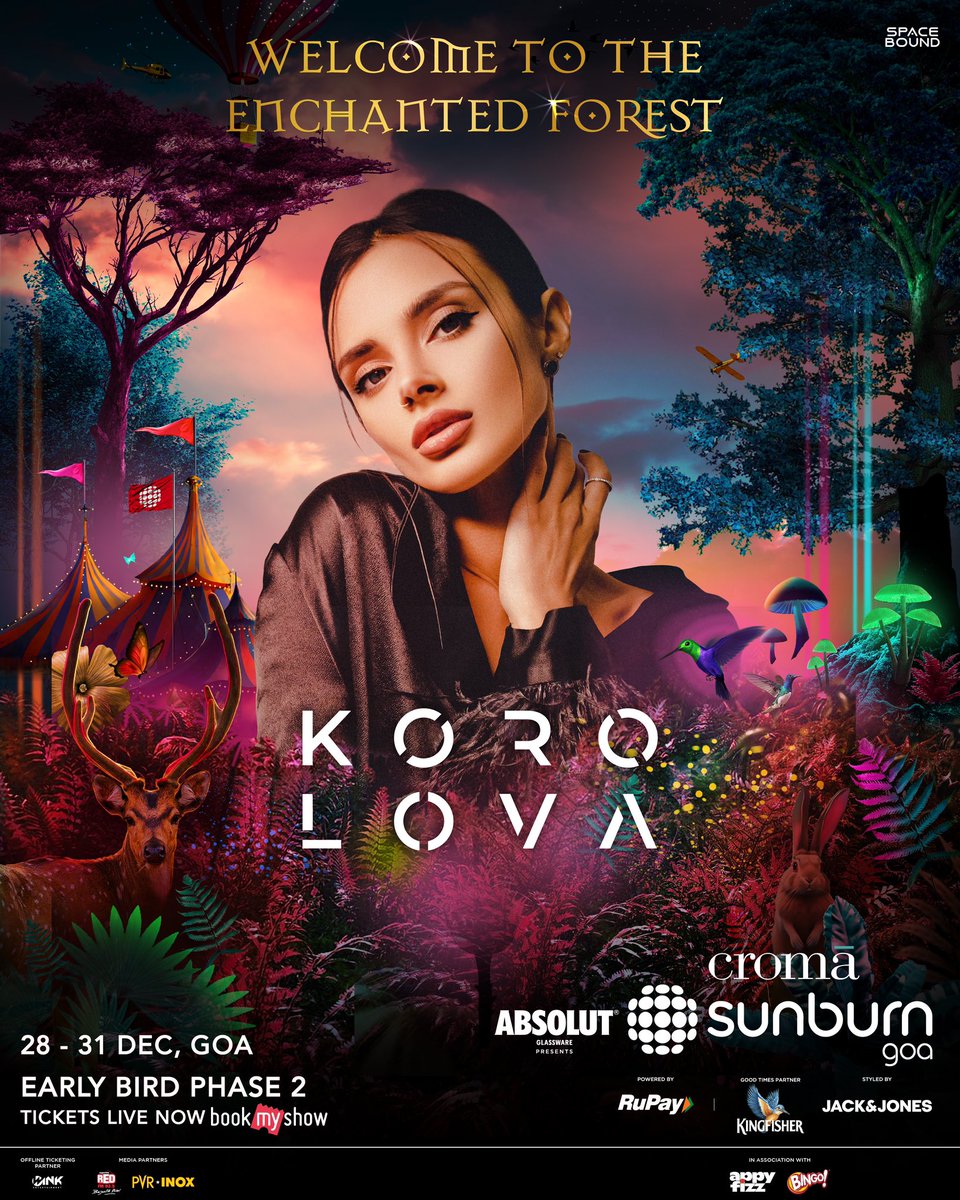 We’re super thrilled to announce another enchanting act for #SunburnGoa2023 ‘s enchanted forest 🌳 ✨ @korolova stands as a breakout sensation in the world of melodic house and techno realms ⚡️Her lilting and emotional melodic techno is nothing short of meteoric. See you all…