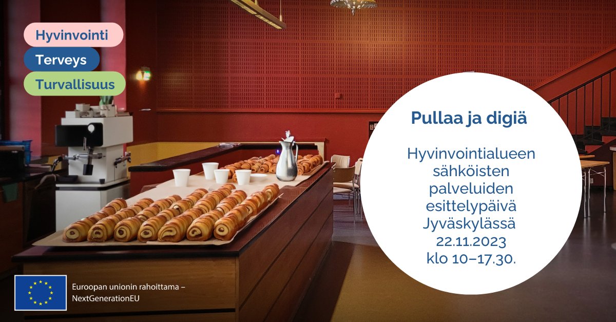 Esittelemme Keski-Suomen hyvinvointialueen sähköisiä palveluita keskiviikkona 22.11. klo 10–17.30 Jyväskylän Aalto-salissa (Väinönkatu 7). Tule antamaan näkemyksesi palvelujen kehittämisestä! #hyvaks #hyväarkikaikille #KestävänKasvunOhjelma hyvaks.fi/tapahtumat/pul…