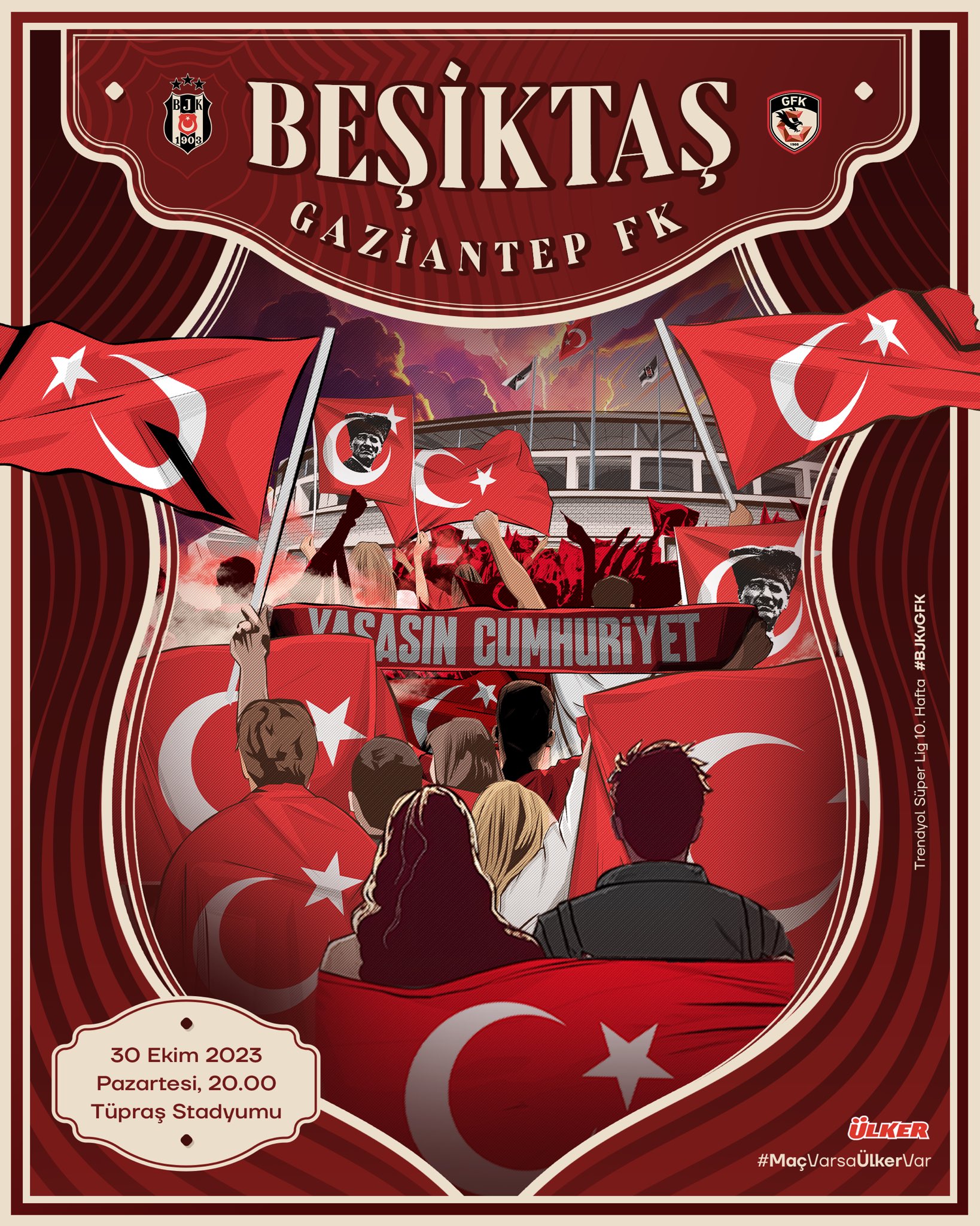 Beşiktaş Gaziantep FK Maç Afişi