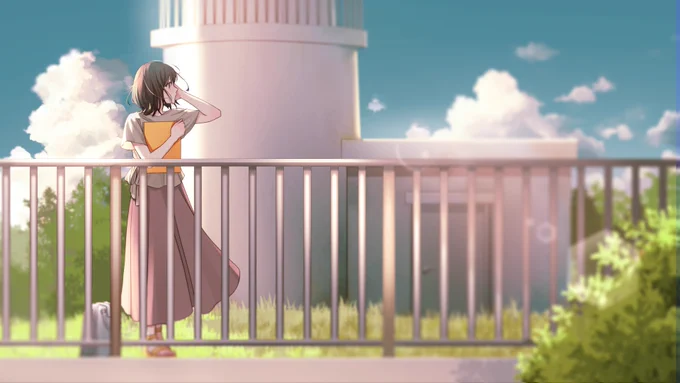 15.  あなたは突然来なくなり会えない日々が続いた。 それでも会いたくて私はまた灯台に来てしまう。  #唄を知った灯台守