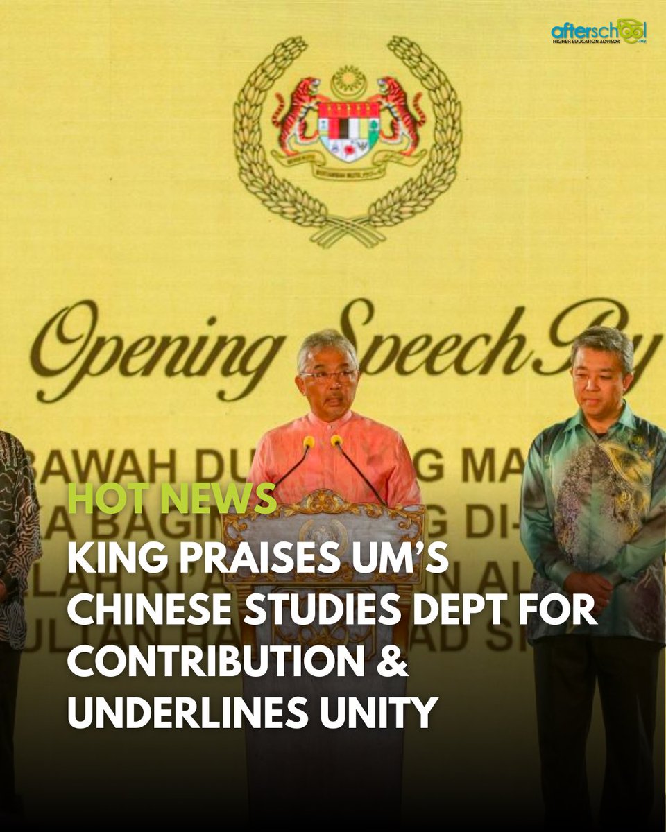 At the 60th anniversary of Universiti Malaya's Chinese Studies Department, the King expressed gratitude for the university and community support. He emphasised the department's vital role and encouraged continued cultural understanding and knowledge growth. #universitymalaya