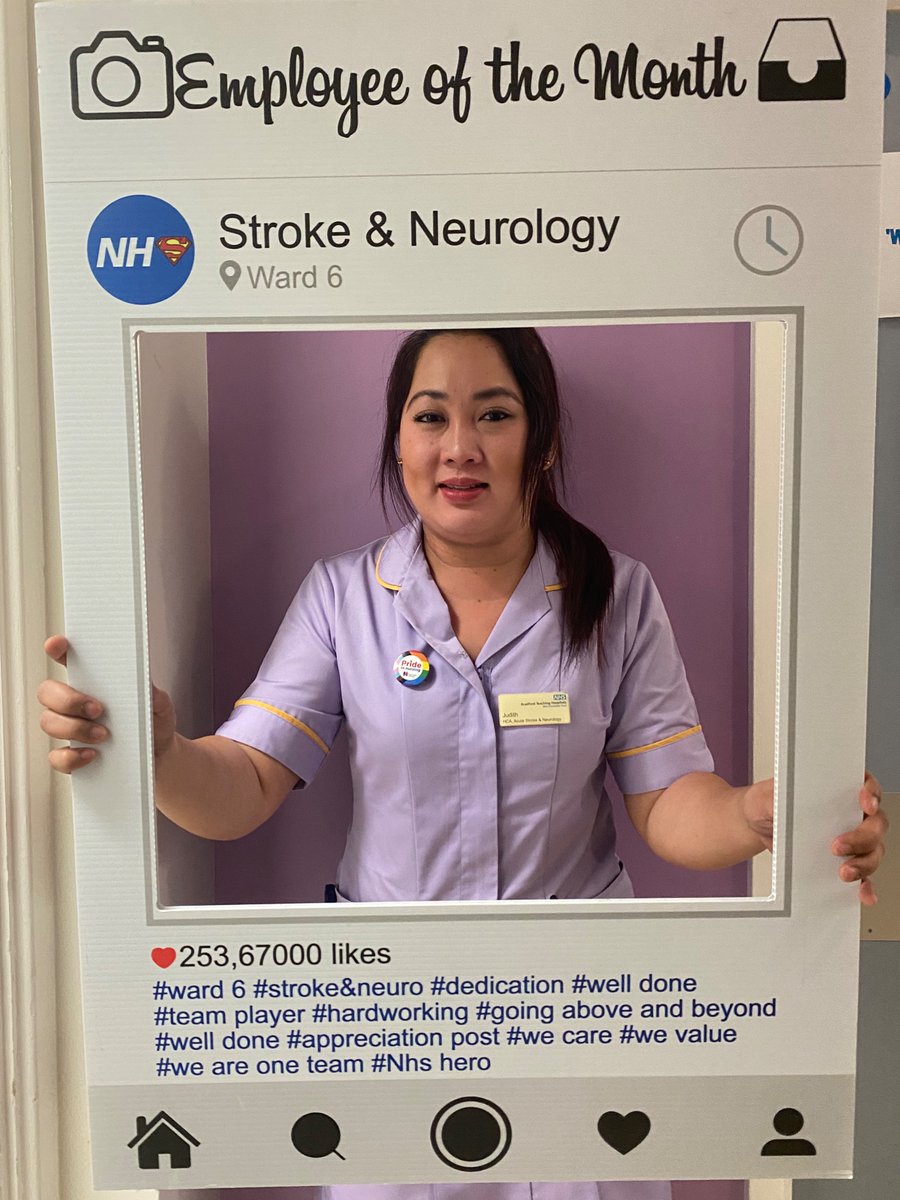 Stroke & Neurology - Ward 6 (@ward6strokeunit) on Twitter photo October EOM goes to 🥁… HCA Judith! 😃 You consistently go above and beyond in your work and show a strong commitment to the ward. We appreciate your hard work and dedication 👏🏽 
#wecarewevalueweareone October EOM goes to 🥁… HCA Judith! 😃 You consistently go above and beyond in your work and show a strong commitment to the ward. We appreciate your hard work and dedication 👏🏽 
#wecarewevalueweareone