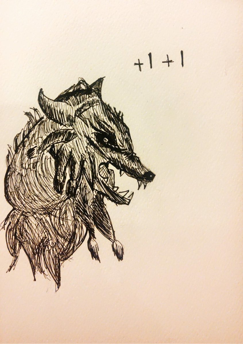 Day 27: Beast 
Guiño a uno de mis comandantes favoritos 
#inktober2023 #mtg #sarulf