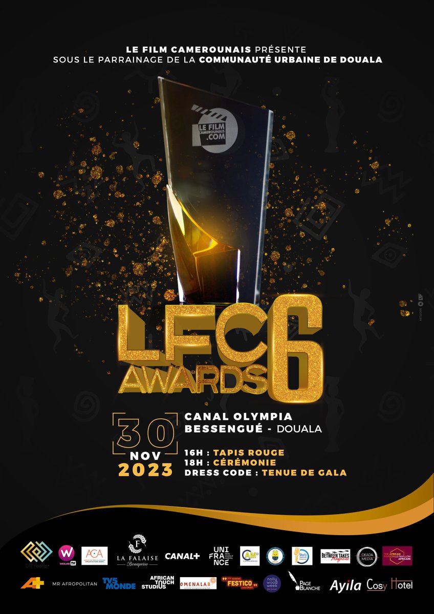 🔴🔴[𝐍𝐄𝐖𝐒]
Plus qu'un mois pour vivre les <a href="/LFCamerounais/">Le Film Camerounais</a> Awards - Edition 6.
Un rendez-vous à ne pas manquer !🔥🔥
La liste des nommés pour cette édition sera dévoilée cet après midi.
Restez connectés pour avoir tous les détails...
ayilmedia.com
 #LFCAwards #Ayila