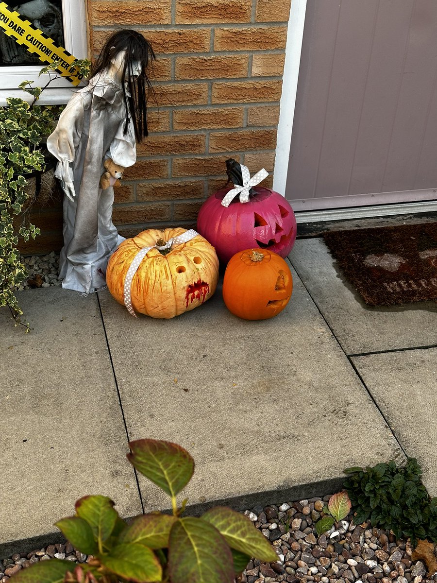 PainterKb's tweet photo. Here are our pumpkins from Eva Lacey and Tyler and of course mum (Robyn) and daddy (Kai)
@BBCBreakfast https://t.co/v8Ak5lIdRQ