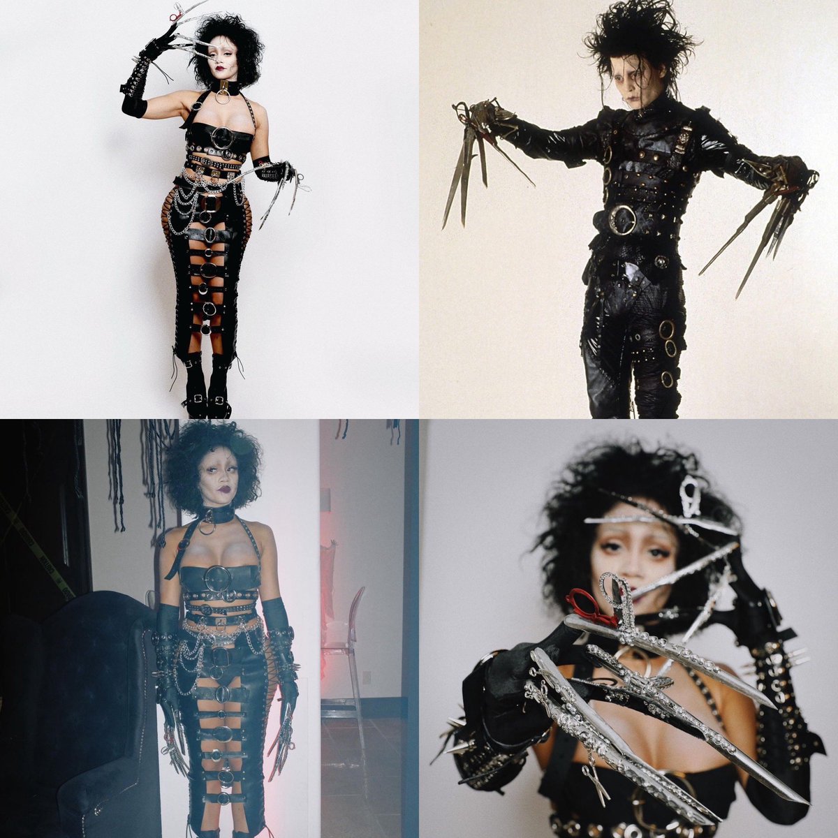DailyLoud's tweet photo. Saweetie dresses up as Edward Scissorhands for Halloween. https://t.co/1Ge60HJECv