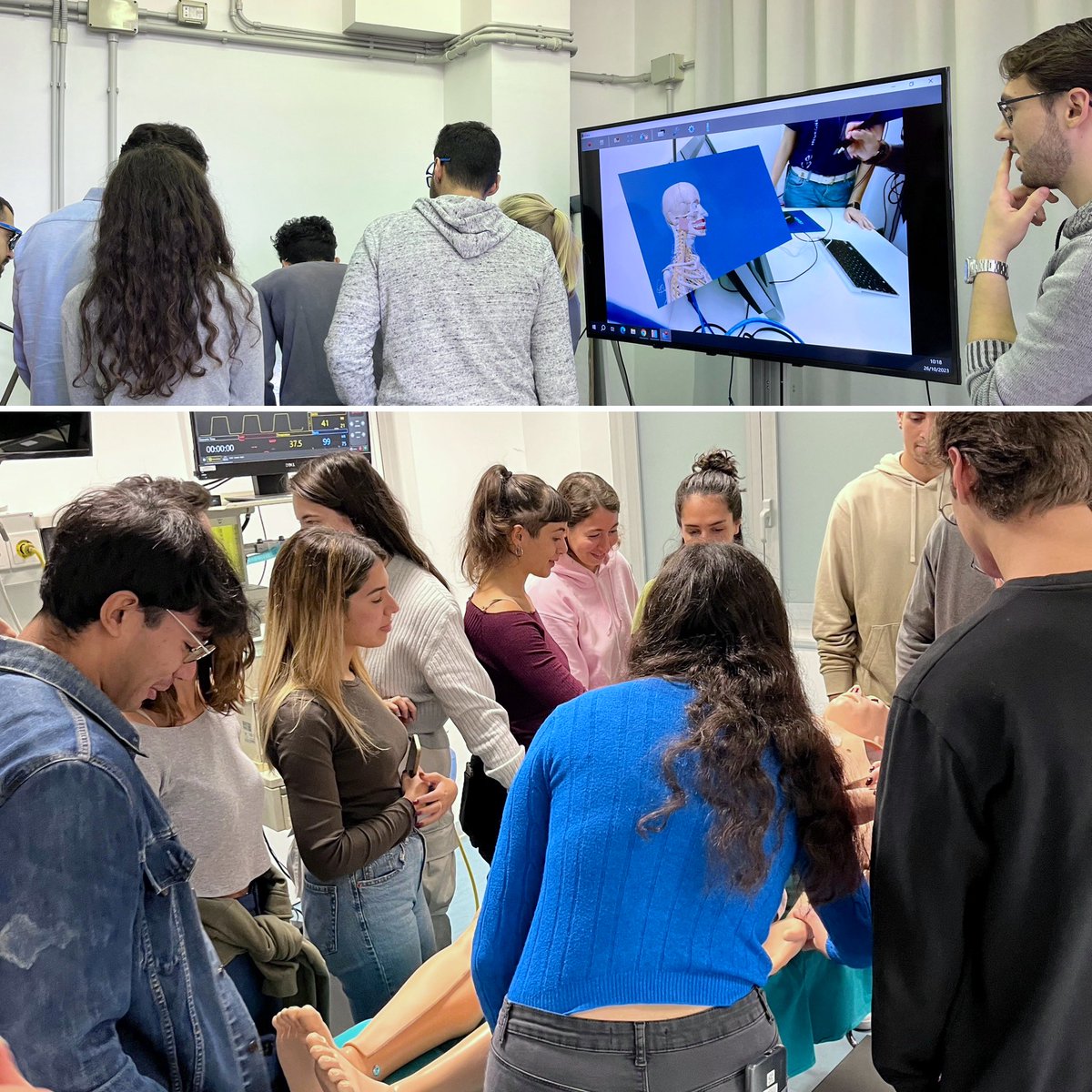 Every year since 2018,we host #Bioengineering and #roboticsEngineering #masterStudents of the #biomedicalRobotics course! 
Last week,50 students visited #SimAv and #jets and tried some of our #manikins #simulators and #research #prototypes!#medicalSimulation #healthcareSimulation