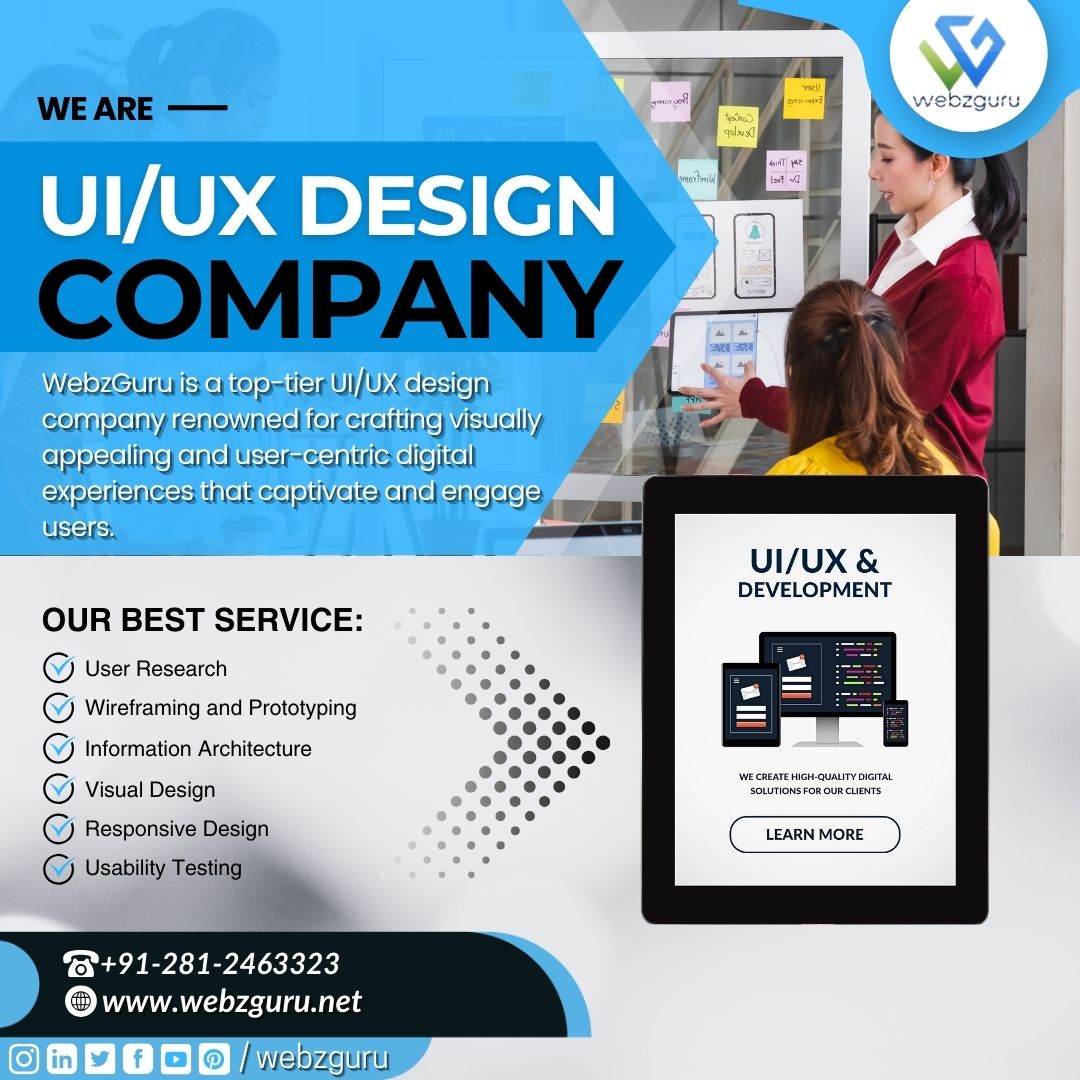 webzgurunet's tweet image. At WebzGuru, we specialize in creating captivating UI/UX experiences that turn visitors into loyal customers. 
Email: info@webzguru.net
Call: +91-281-2463323
#WebzGuruDesigns #UIUXMasters #UIUXShowcase #UIUXPro #CreativeProcess #ClientSpotlight #DesignTips #webdesign #WebzGuru