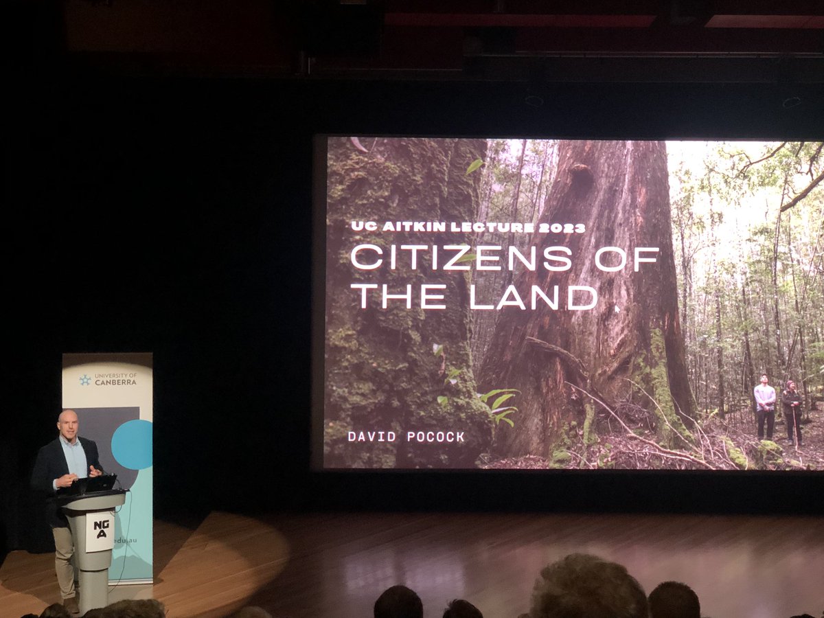 Storytelling by @DavidPocock at the #2023Aitken Lecture @UniCanberra As a former presenter of Aitken Lecture (2019) so far I approve