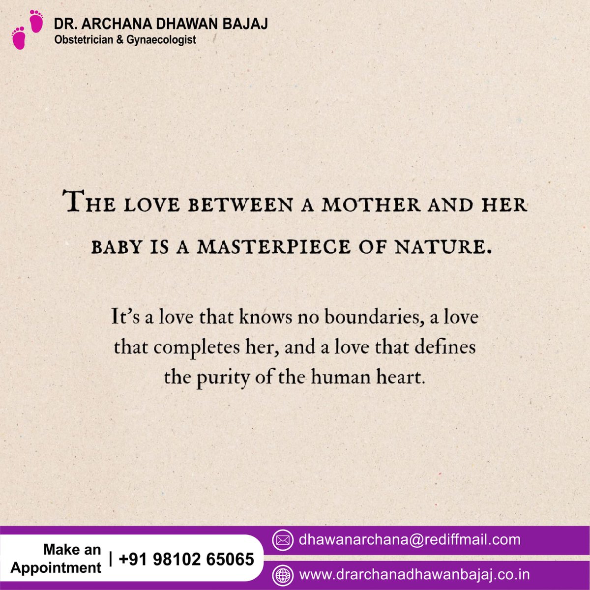 In the dance of life, a mother and baby share the most extraordinary moves of love. 💕 #MotherhoodMagic #SpecialBond

Make An Appointment: +91-9810265065
 
For information visit our website:
drarchanadhawanbajaj.co.in

 #ivfsupport #ivfsuccess #INDIA #IND #Australia #Bangladesh