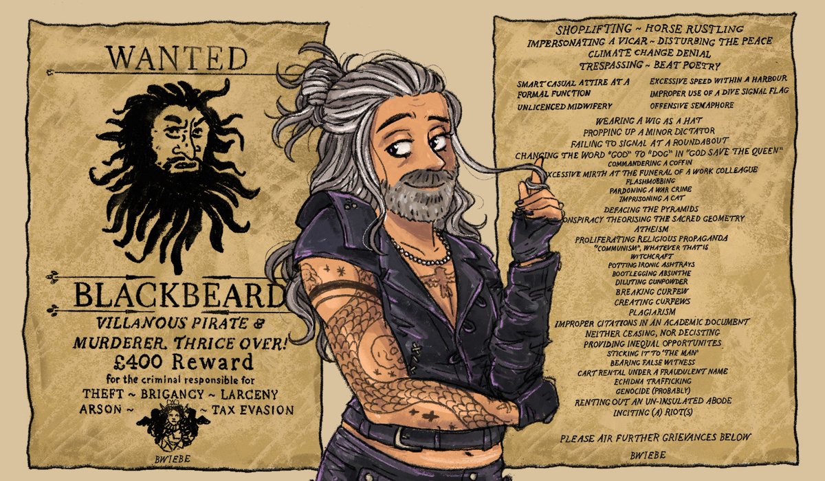 Nobody does it quite like Edward "Blackbeard" Teach... 
#ofmd #ofmds2spoilers