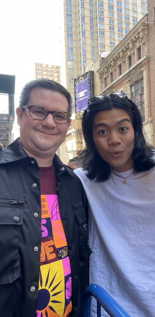 Here Lies Love #HereLiesLove, @herelieslovebway on Broadway #Broadway. The most amazing musical ever! Posing with Nathan Angelo #nathanangelo, an amazing lead dancer/singer in the show!

#HereLiesLovebway, #musical, #musicaltheatre, #nyc, #davidbyrne, #fatboyslim