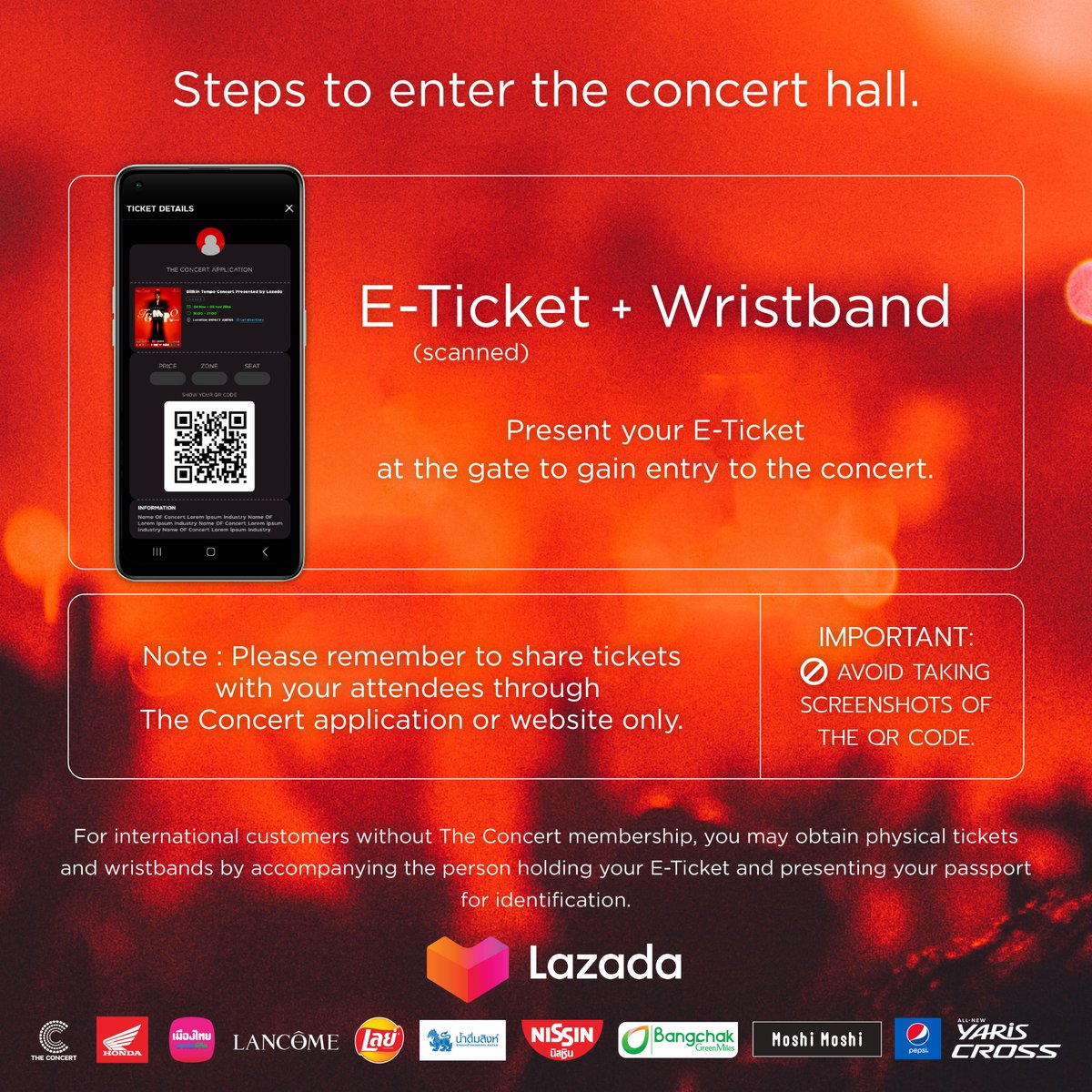 Billkin_Ent's tweet photo. Instructions for Collecting Entry Tickets to the 'Billkin Tempo Concert Presented by Lazada' 🎫🥁

📍 Impact Arena Muang Thong Thani
Saturday 4, November 2023
Sunday 5, November 2023

#BillkinTempoConcert
#BillkinEntertainment
#Bbillkin https://t.co/NaielHJ0sh