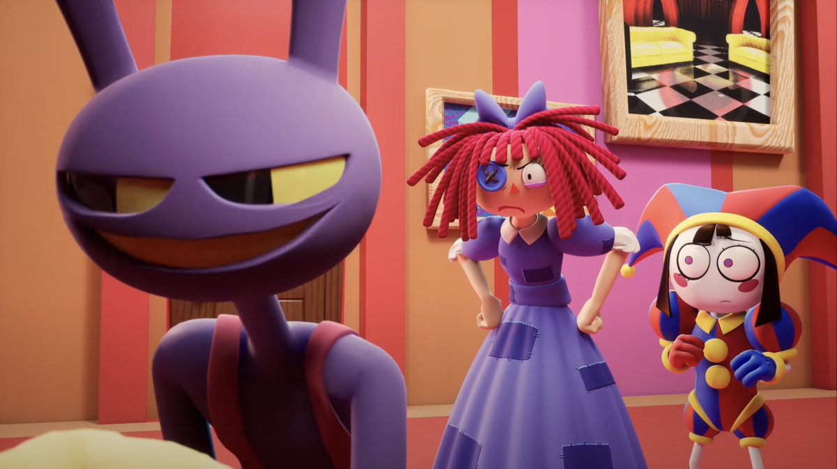 Quick flat of oldish cartoon style 😼 #TADC #TheAmazingDigitalCircus #jax #pomni #ragatha #DigitalCircusfanart