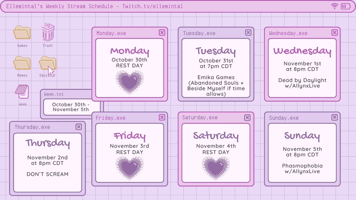 New schedule layout? What's this?🤣