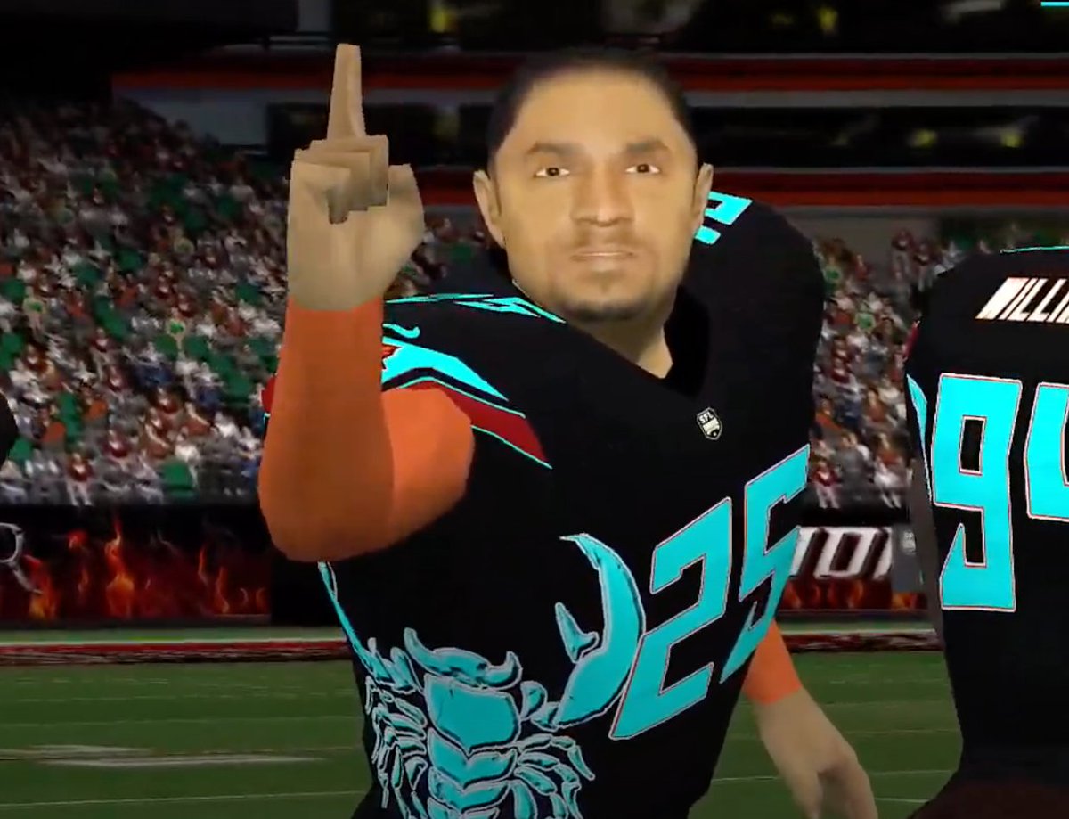 At the conclusion of our game, S20 MVP DJ Moses became the ONLY tailback to rush for over 2000 yards on the season (2,076). 1st tailback since S15. 31 - 9 the final over Las Vegas.  #TheRedSea