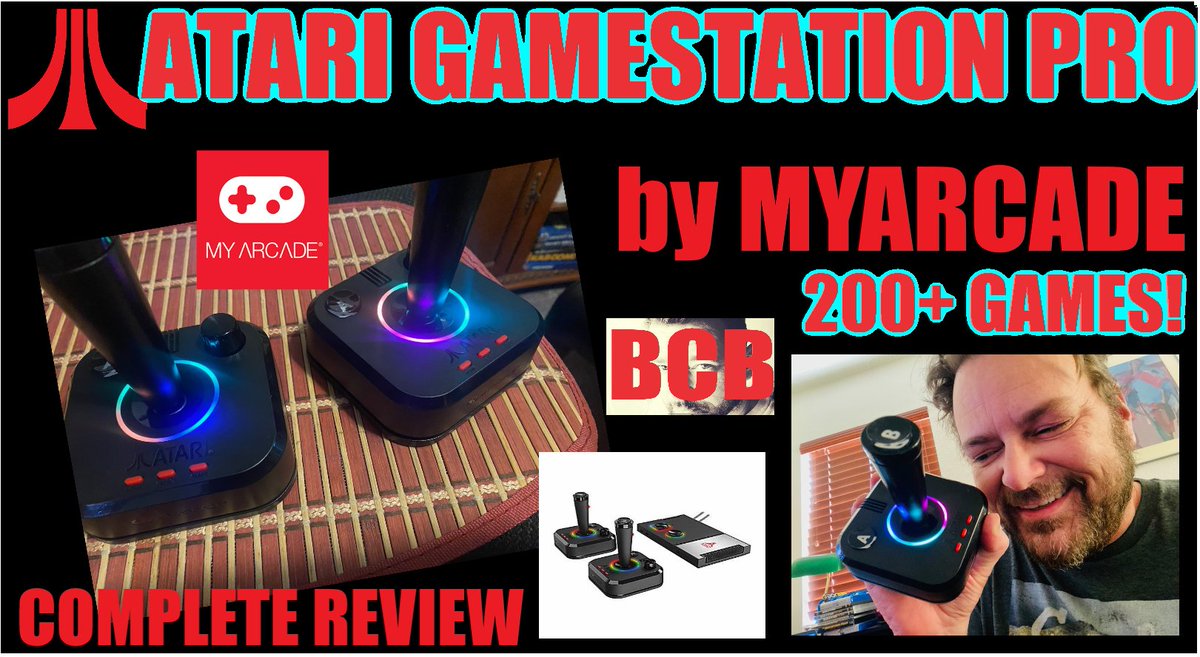 ballistikcoffee's tweet photo. THIS Friday on #BCB! My FULL REVIEW of the @atari
#GamestationPro by @MyArcadeRetro! My thoughts after 1 week of use! Incl: #Atari2600, 5200 & 7800 #games, #Atari #Arcade, prototypes & more! Plus, bonus #Piko, #NES & #Genesis #games! It's gametime! Click: https://t.co/CrucVlDrYl https://t.co/inbzeMvrHC