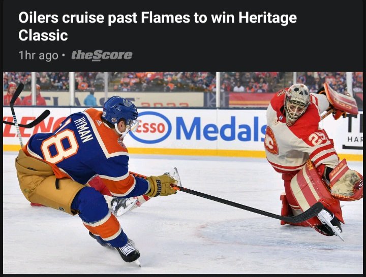 Sweet #HeritageClassic #EdmontonOilers