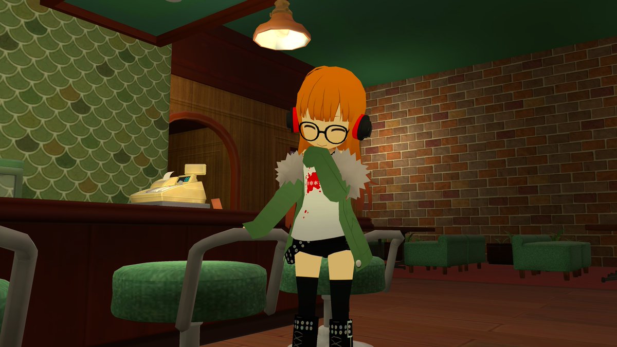 FutabaWanders's tweet image. Such a cozy little cafe... after the last week I've had, I dare say I could use some time to relax! Wonder if I remember how the machines work...?