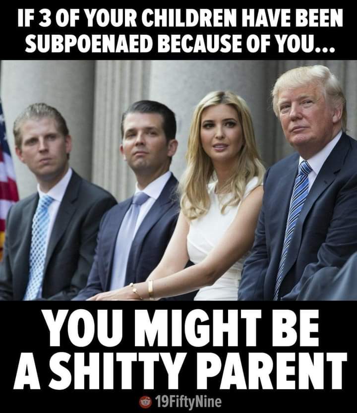 Will Grifter Barbie throw Daddy under the bus?
I think she will.
There is too much to live for outside of prison, especially with that $2 billion windfall that Jared scored from MBS.
#TrumpForPrison2024   #ONEV1