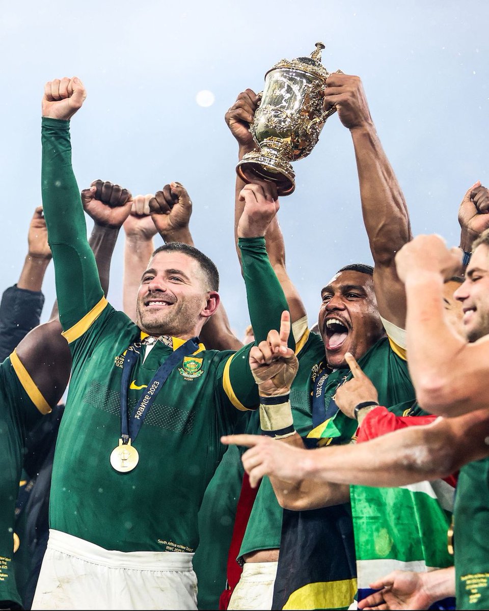 The feeling of winning the Rugby World Cup is like an explosion of emotions – a mix of sheer ecstasy, relief,and immense pride. It's the culmination of years of hard work, sacrifice, determination, and in that moment, you realize that all the blood, sweat, and tears worth it 🇿🇦