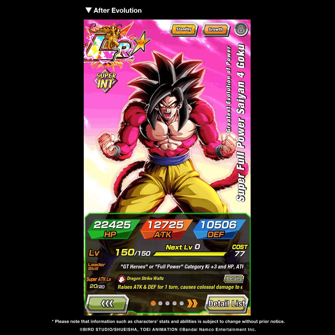 First-hand information on LR [Greatest Evolution of Power] Super Saiyan ...
