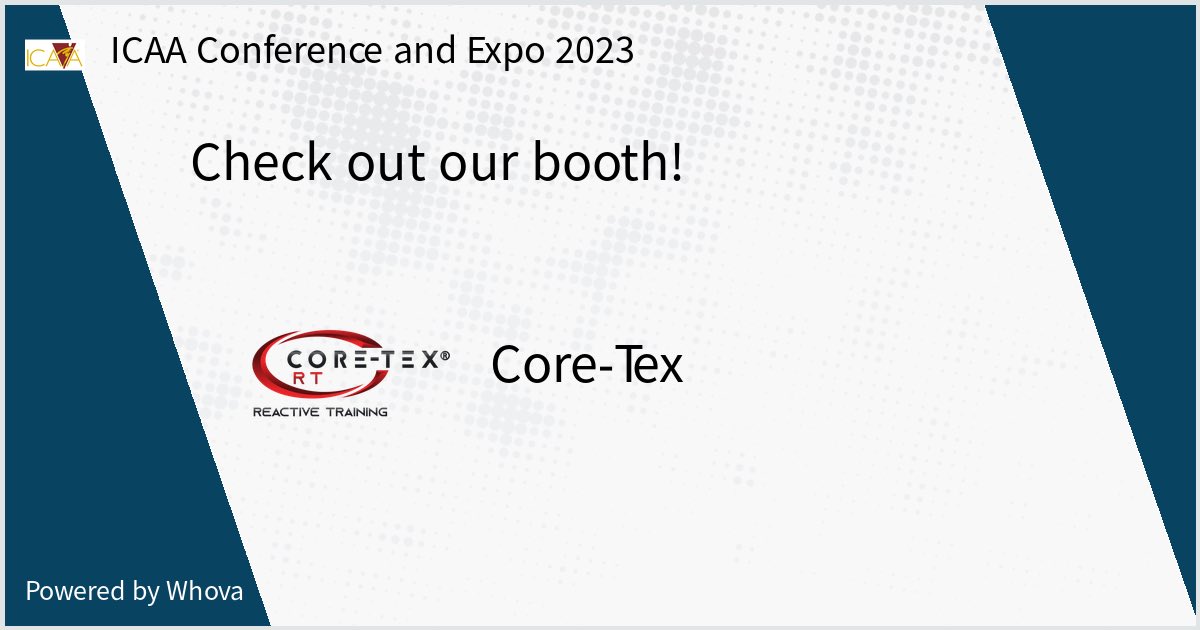 Come check us out at ICAA Conference and Expo 2023. #ICAAConference2023 #activeaging #wellness <a href="/icaanews/">International Council on Active Aging (ICAA)</a> - via #Whova event app