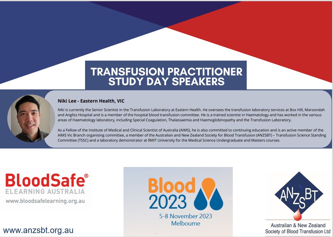 ANZSBT (@anzsbt) on Twitter photo #Blood2023 is here!
<a href="/AmandaCatherwo1/">Amanda Catherwood</a>
@dianvanderwaldr
<a href="/TransfusEdMed/">Dr Anastazia Keegan</a>
<a href="/BielbyLinley/">Linley Bielby</a>
Check out the great TP program here
blood2023.com/anzsbt-workshop #Blood2023 is here!
<a href="/AmandaCatherwo1/">Amanda Catherwood</a>
@dianvanderwaldr
<a href="/TransfusEdMed/">Dr Anastazia Keegan</a>
<a href="/BielbyLinley/">Linley Bielby</a>
Check out the great TP program here
blood2023.com/anzsbt-workshop