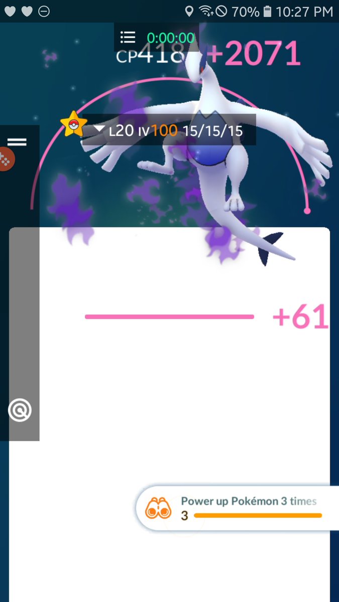 Woody_GamingMex's tweet photo. HUNDO ALERT!
Could have been shiny.
Hundo Shadow Lugia!!
#PokemonGOApp #pokemongo #pokedex #PokemonHalloween #teamgorockettakeover https://t.co/d607WTurrQ