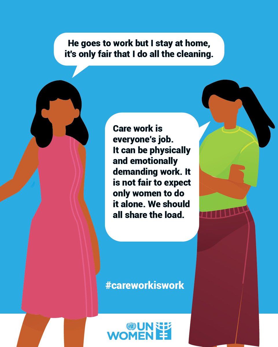 unwomenSriLanka's tweet image. Let's remember: #CareWorkIsWork! It is essential to the functioning of our communities and keeps them thriving. Let’s work together to make sure that care work is valued, fairly compensated, and equally shared. 💖