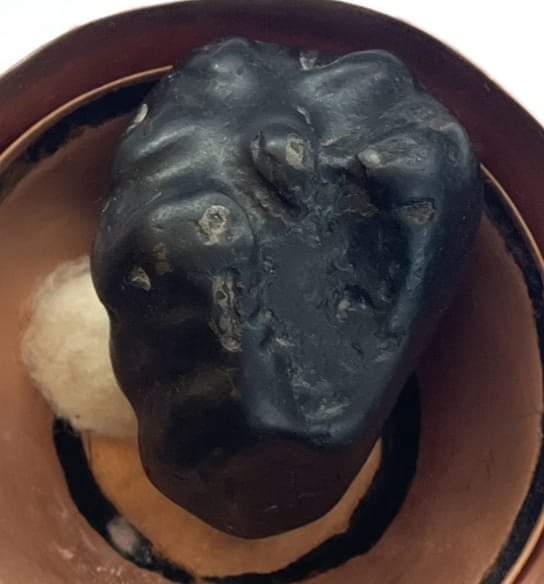 आज २०८० कात्तिक १३ गते, सोमवार।
कार्तिककृष्णद्वितीया।

शिवनाभ शालिग्राम दर्शन।।
हिमवत्खण्ड पुराण अनुसार शिवनाभ शालिग्राम तलपट्टि कूर्म अथवा कछुवाको पीठ जस्तो र माथी पट्टि गाईको खुरको आकृति भएको  यस्तो लक्षणको हुन्छ।यो शिवनाभ शालिग्राम मैले म्याग्दीको गलेश्वरधाममा एकजना माई