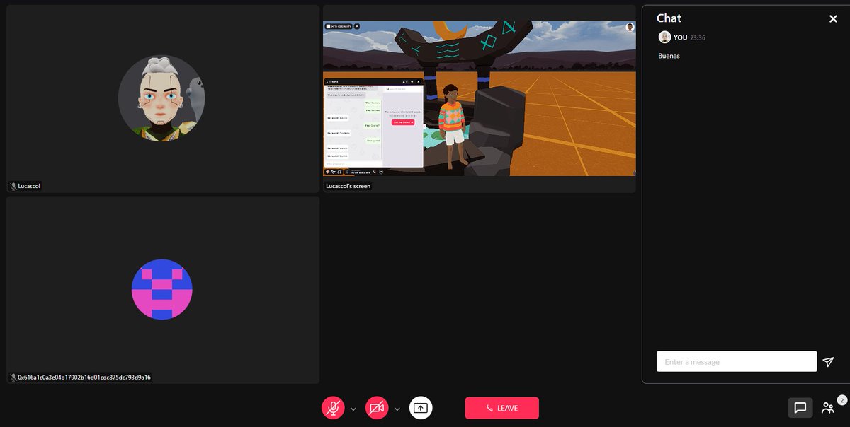 LucaSolana's tweet photo. Ahora puedes usar el chat estando fuera de @decentraland con personas que están dentro de #DCL gracias a #DCLCast
Tiene sus limitaciones, pero es interesante!
Puedes leer más aquí #Decentraland 👇
https://t.co/OYiWeFAFOg https://t.co/OlSyogACNb