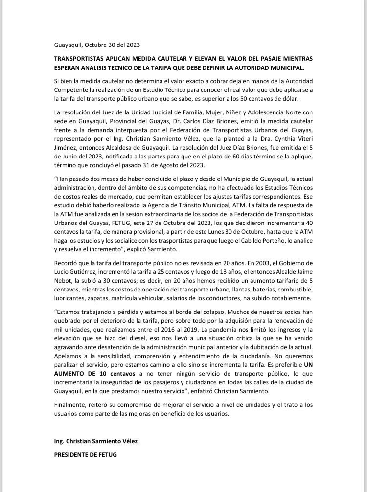 fetug_'s tweet photo. @Expresoec Aquí la razón estimados.✅ https://t.co/hiyiSPGcKq