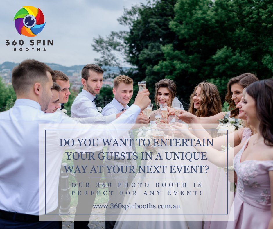 Looking for that perfect touch of uniqueness for your next event? Our 360 photo booth is the answer! Visit us: 360spinbooths.com.au  #Eventphotography #UnforgettableMemories #360photobooth #eventphotobooth #unforgettablemoment #photoboothfun #Sydney #Australia