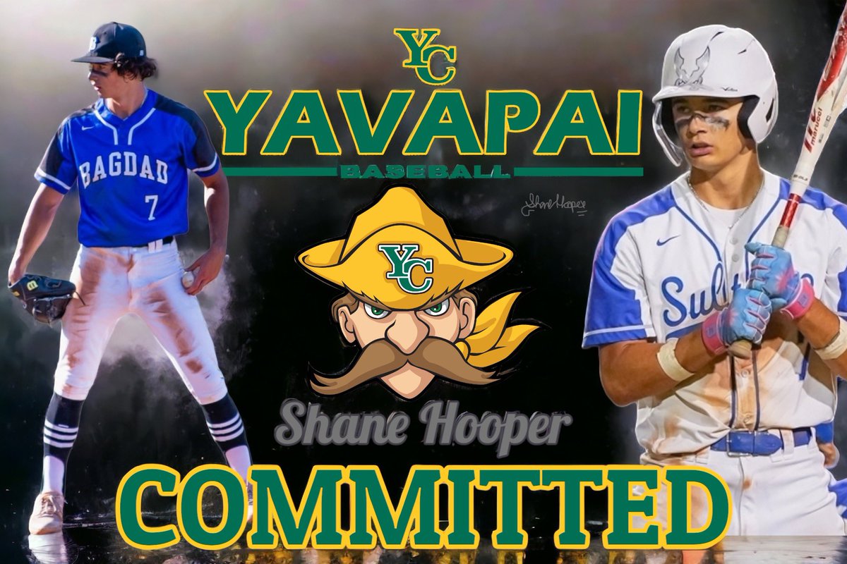 Shane Hooper (@shanethooper) on Twitter photo I am blessed to say that I have committed to Yavapai College to further my education and continue my dream of playing baseball! I’d like to thank God, family, all my coaches and all the friends baseball has brought me. Go Roughriders! <a href="/pwoody29/">Patrick Woods</a> <a href="/Miles_Moeller/">Miles Moeller</a> <a href="/YavapaiBaseball/">Yavapai Baseball</a> I am blessed to say that I have committed to Yavapai College to further my education and continue my dream of playing baseball! I’d like to thank God, family, all my coaches and all the friends baseball has brought me. Go Roughriders! <a href="/pwoody29/">Patrick Woods</a> <a href="/Miles_Moeller/">Miles Moeller</a> <a href="/YavapaiBaseball/">Yavapai Baseball</a>