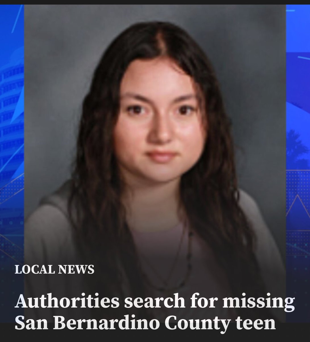 A missing Victor Valley teen was last seen leaving school on Friday morning. The critically missing girl has been identified as Evelyn V. Castaneda, 15, from Helendale, according to the San Bernardino County Sheriff’s Department. ktla.com/news/local-new…