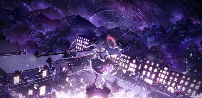「night sky tree」 illustration images(Latest)｜5pages