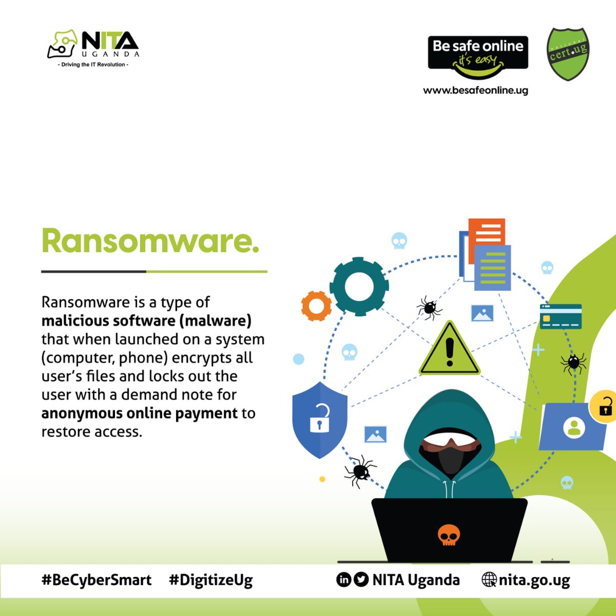 #CybersecurityAwarenessMonth Cyberattacks are on the rise, and ransomware is a serious threat. Don't be a victim! Protect your data, use strong passwords, and keep your systems updated. Stay informed, stay secure! #BeCyberSmart