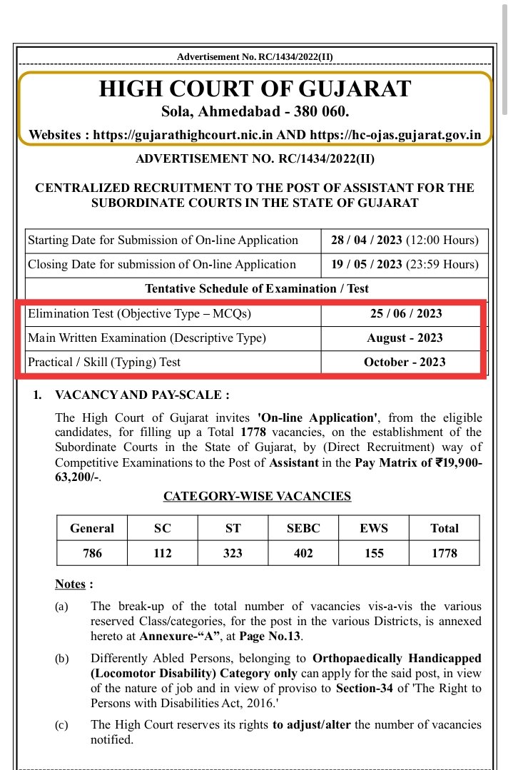 sljadav891's tweet photo. #declare_gujarat_hc_assistant_result
#declare_gujarat_hc_peon_result
Every hard working candidates deserves timely results..
@Gujaratbench
@Jamawat3
@VoI_Gujarati
@NewsNavajivan
@PTI_News
@gopimaniar
@devanshijoshi71
@YAJadeja
@CMOGuj
@sanghaviharsh
@MLJ_GoI https://t.co/qZb5EhEPdM