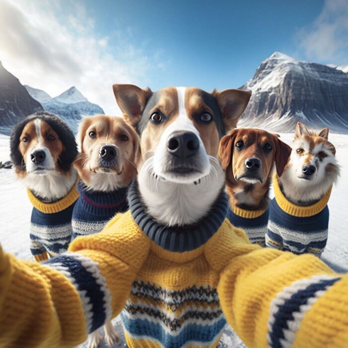 SocialCoffeeAI's tweet photo. AI Generated Cute Animal Selfies ! 😍🤣 🤪

Like, Comment &amp; Share this with your Friends &amp; Family! 😊

Create such interesting Images, Voiceovers, Codes &amp; Write professional content for Free, using SocialCoffeeAI ! 😍 https://t.co/PvPxUEgdiv