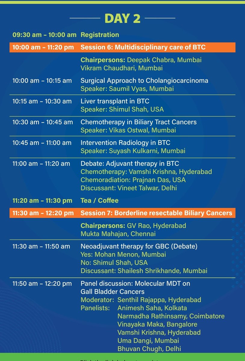 Dear Friends, Biliary Tract Cancers are common in India. National and international experts have gathered for a common goal. Huge opportunity for residents to meet the faculties. Don't miss this! Patients of biliary tract cancers are invited. riverroute.in/apccf2023