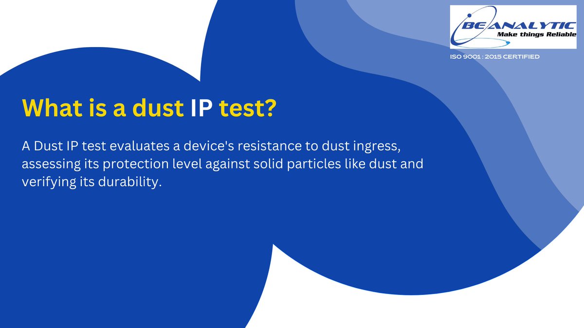 beanalyticsol's tweet image. Protecting Your Equipment: Dust Ingress Protection (IP) Test
Make things Reliable!

Contact us today for a quote
BE Analytic Solutions LLP
📞 +91 8095000439
📩 sales@beanalytic.com
📊 Visit 👉: beanalytic.com

#dustingresstest #iptest #beanalyticsolutionsllp #beanalytic