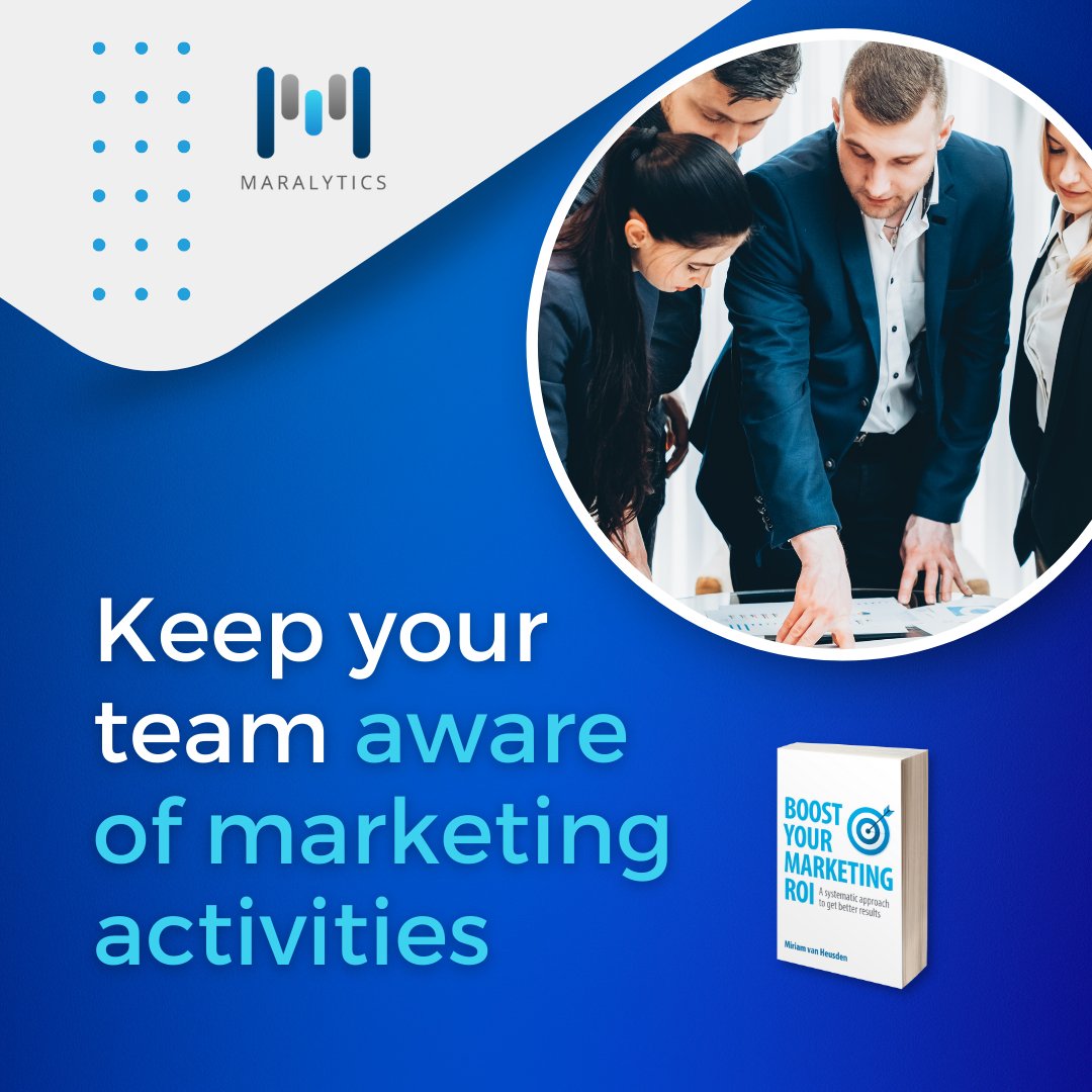 🚀With my marketing activities, I only reported on ones that were relevant to the meeting agenda or had something that needed to be discussed. 📊💼-- Miriam van Huesden in her book Boost Your Marketing ROI

#MarketingActivities #MeetingAgenda #DataReporting