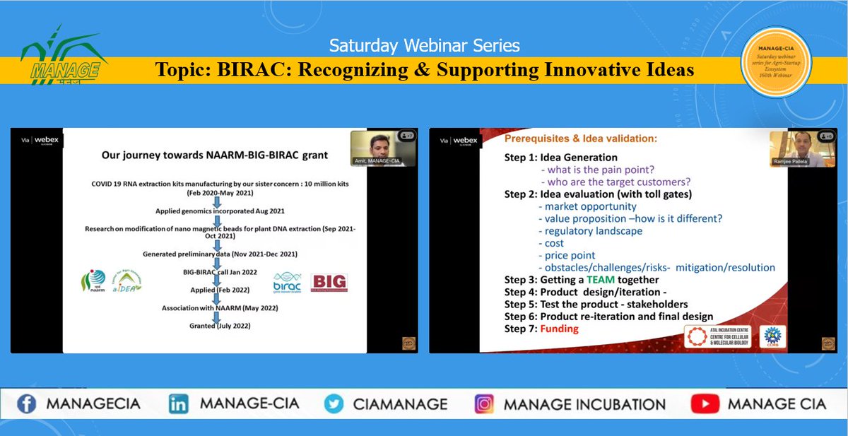 Revisit the best Moments from our 160th #Webinar on '𝐁𝐈𝐑𝐀𝐂: 𝐑𝐞𝐜𝐨𝐠𝐧𝐢𝐳𝐢𝐧𝐠 𝐚𝐧𝐝 𝐒𝐮𝐩𝐩𝐨𝐫𝐭𝐢𝐧𝐠 𝐈𝐧𝐧𝐨𝐯𝐚𝐭𝐢𝐯𝐞 𝐈𝐝𝐞𝐚𝐬' You can also visit our YouTube Channel MANAGECIA to watch the full video of the Session. Link: youtube.com/watch?v=sotjJv…